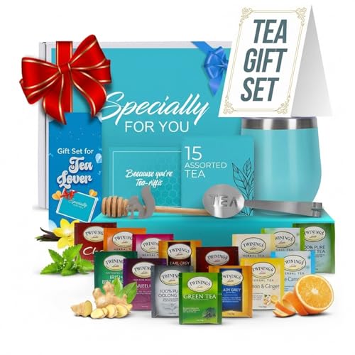 Modern Elegance Tea Tumbler Gift Set for Women Teal - Modern Elegance Official Imagery - 1