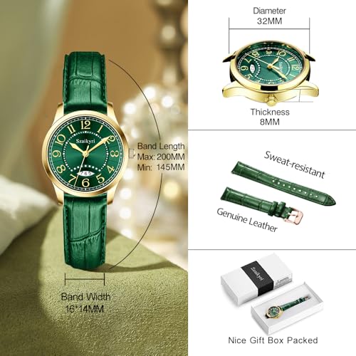 Szaikyri Classic Watch for Women with Easy Read Time Arabic - Product Imagery
