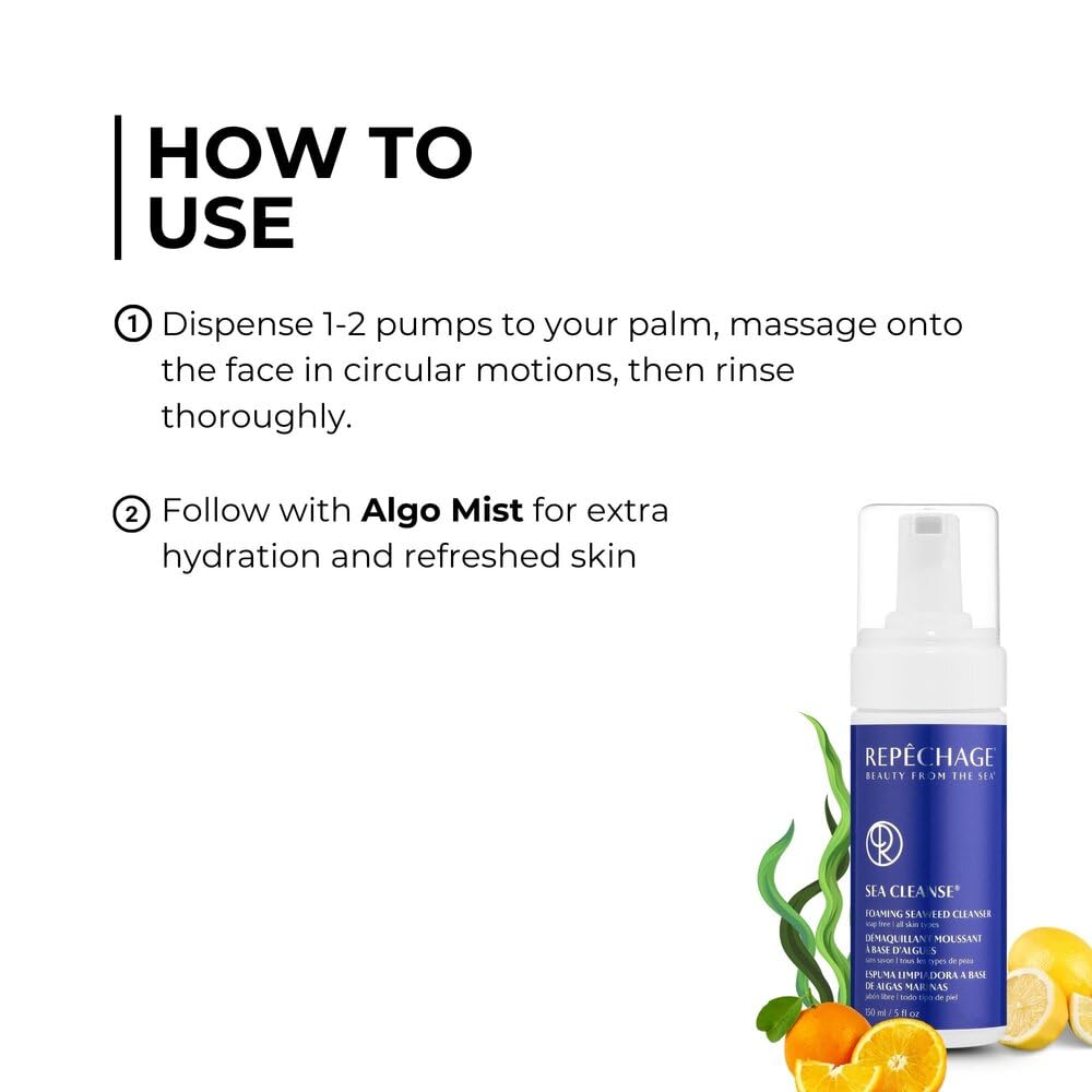 Repechage Sea Cleanse Foaming Seaweed Cleanser Hydrating - Repechage Official Imagery - 5