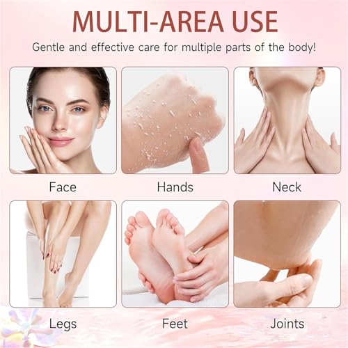 Turmeric & Sakura Body Scrub Set, 2 Pack Exfoliating Face & Body - Product Imagery