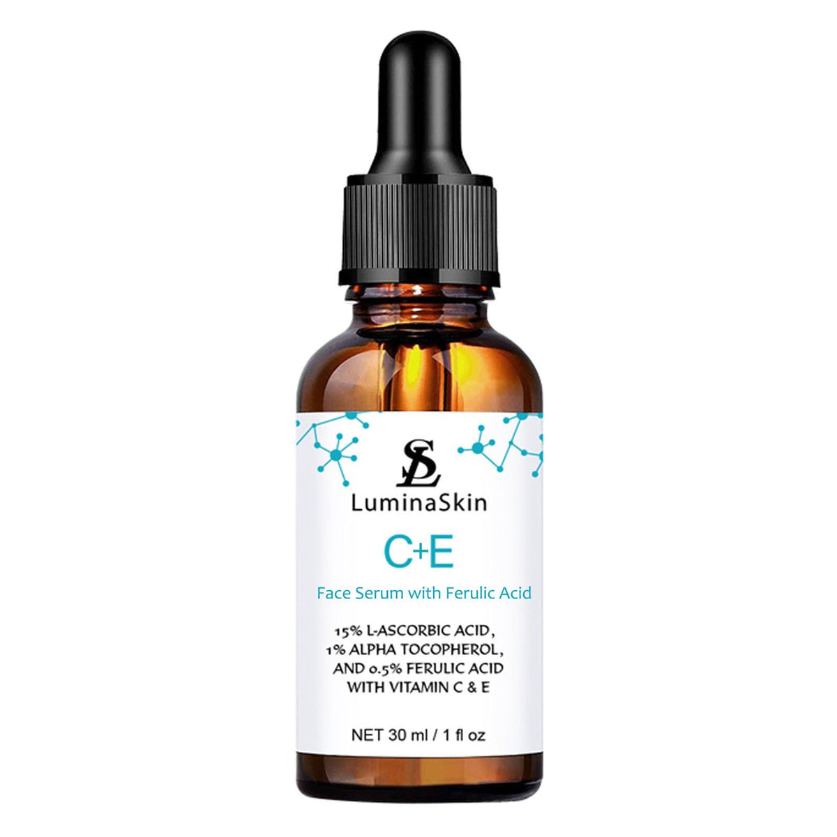Vitamin C Face Serum Vitamin CE Serum with Ferulic Acid for - LuminaSkin Official Imagery - 2