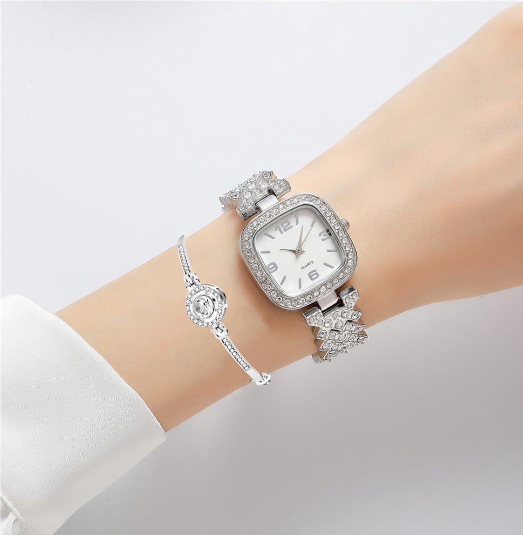 ADSBIAOYE Fashion Luxury Vintage Diamond Square Watch - ADSBIAOYE Official Imagery - 3