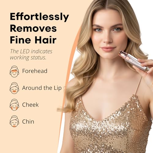 VG VOGCREST Eyebrow & Facial Trimmer: 2 in1 Rechargeable Facial - Product Imagery