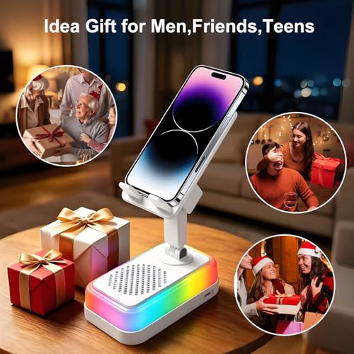 Wireless Induction Speaker, 5-in-1 Bluetooth Speaker with Phone - Product Imagery