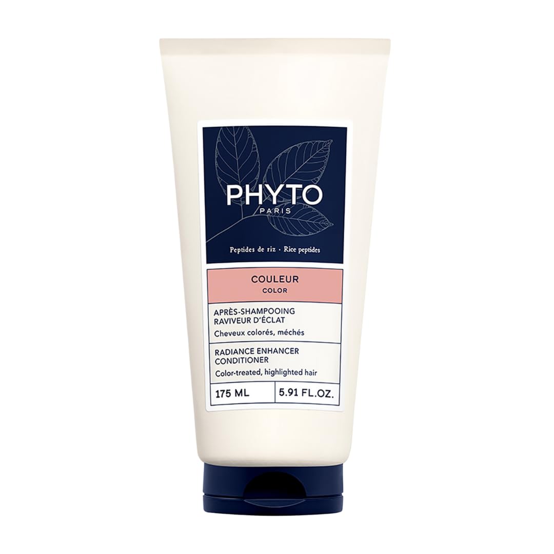 PHYTO Color Radiance Conditioner for Color-Treated Hair | Vegan, Sulfate-Free, Silicone-Free | Detangles & Revives Shine | Made in France | 5.91 fl oz
