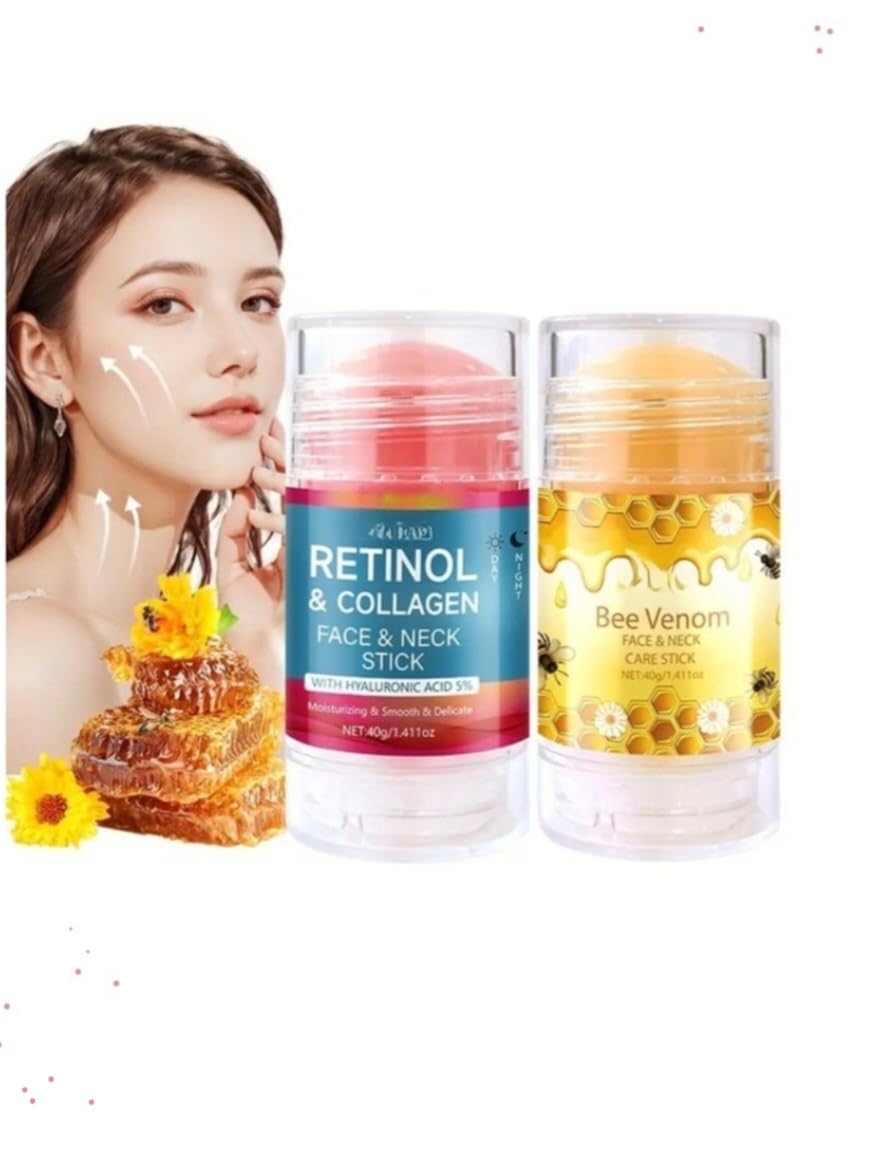 Retinol Collagen Face &amp; Neck Stick and Bee Venom Cream - Generic