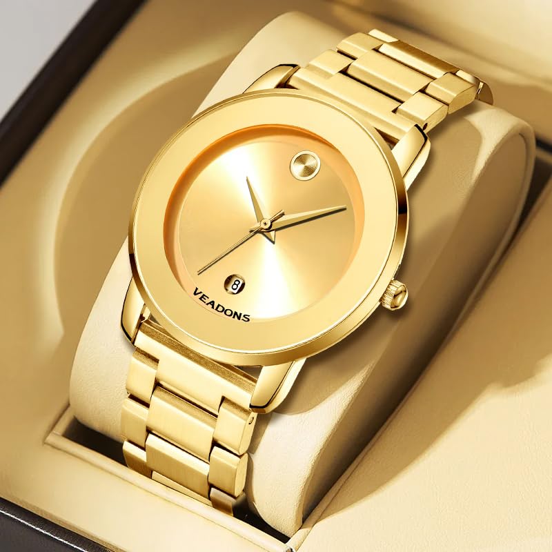 Unisex Watches Business Quartz Watches for Men and Women Round - Product Imagery
