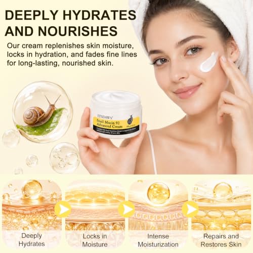 ITSDAWN Snail Mucin 92% Repair Cream 100g, Face Moisturizer - Product Imagery