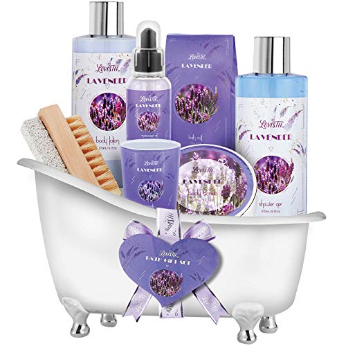 Christmas Gifts Relaxing Lavender Spa Gift Baskets for Wome - LOVESTEE Official Imagery - 1