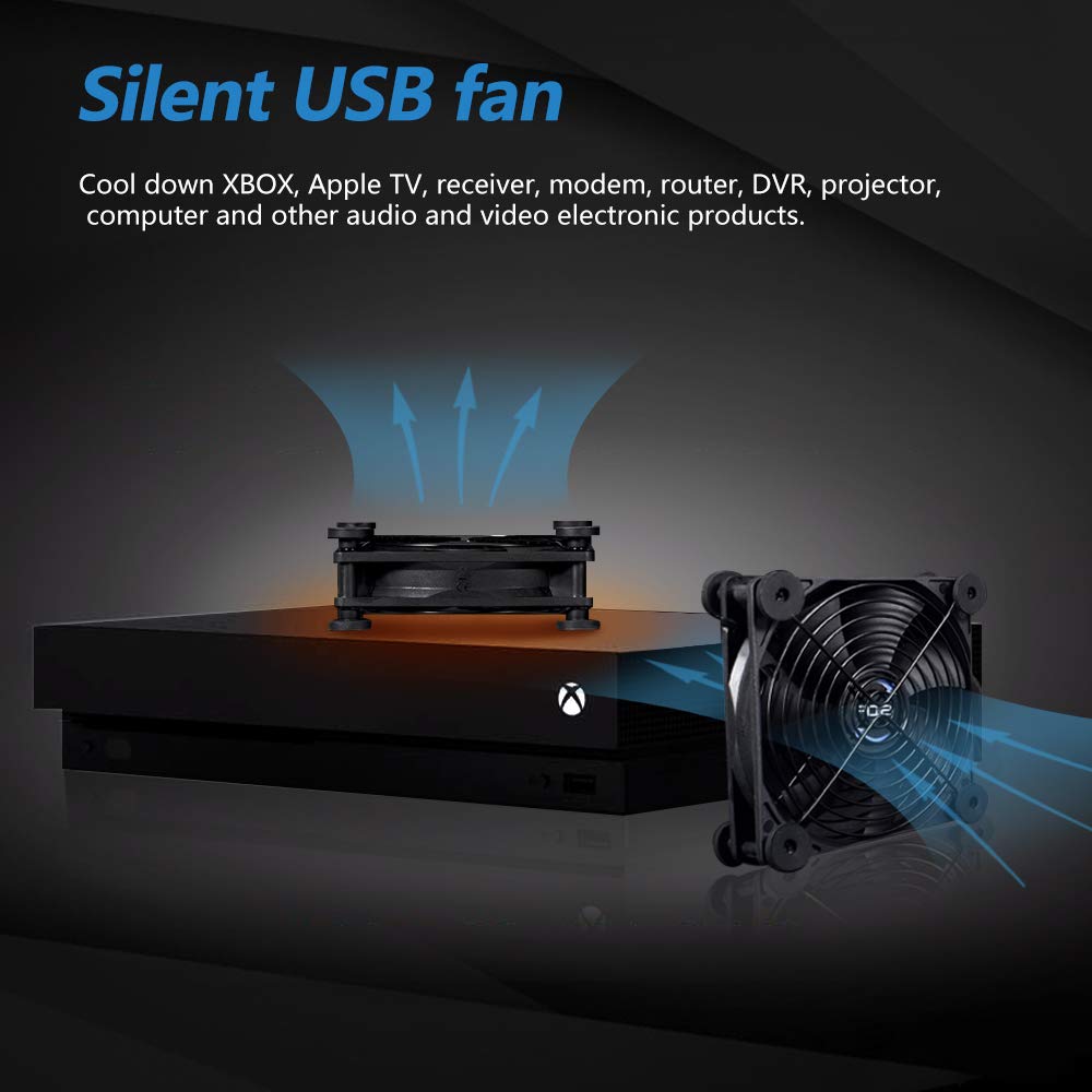 SCCCF Quiet 120mm USB Fan, 5V USB Portable Cooling Fan for Flat Panel TV Receive - SCCCF Official Product View 5