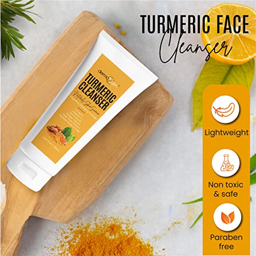 Turmeric Facial Cleanser – Natural Anti-Aging Exfoliating - Product Imagery