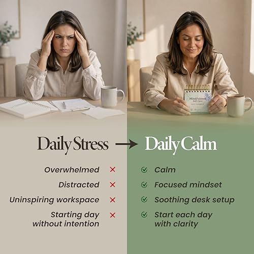 Mindfulness Perpetual Flip Calendar with 366 Daily Affirmations - Product Imagery