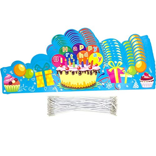 Fancy Land Birthday Crowns for Kids Pack of 30 Classroom Must - Product Imagery