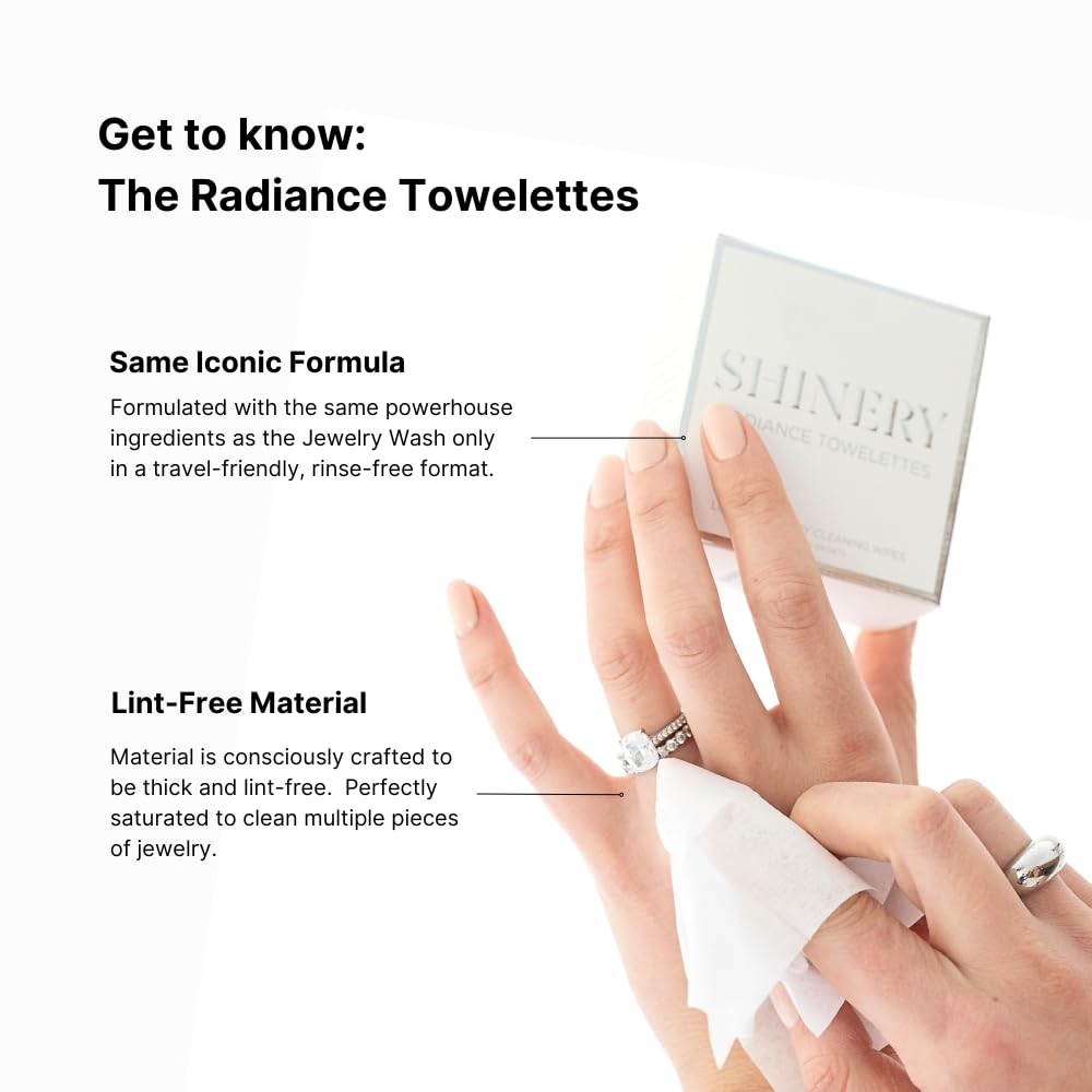 Shinery Radiance Towelettes Jewelry Cleaning Wipes for - Shinery Official Imagery - 8