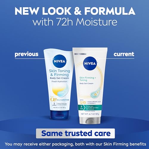 NIVEA Skin Firming & Toning Body Gel Cream with Q10, Hyaluronic - Product Imagery