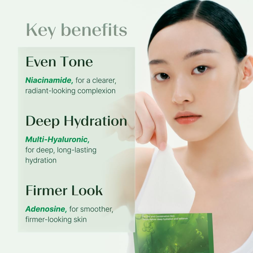 Sheet Mask with Niacinamide, Adenosine &amp; Hyaluronic Acid, - TAESI.K