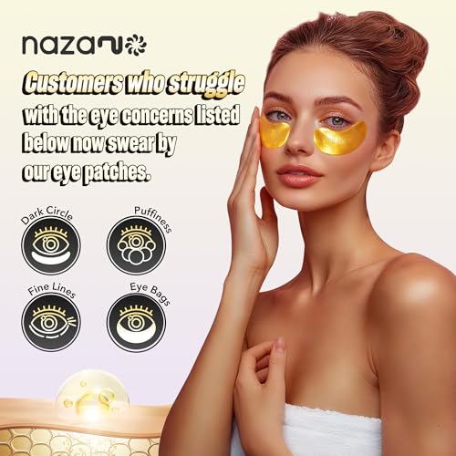24K Gold Under Eye Patches - 60 Pack Eye Masks - Product Imagery