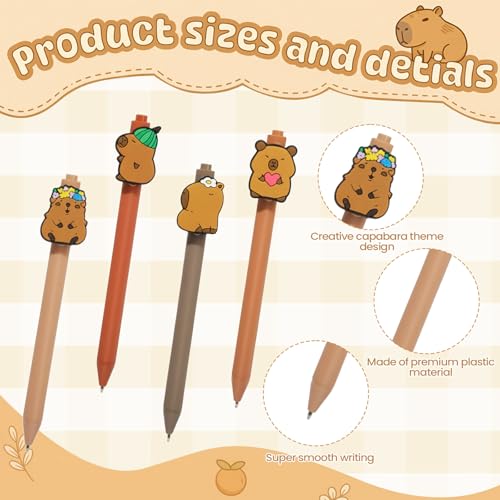 Capybara Stationery Set, 63 Pcs Kawaii School Supplies with - Product Imagery
