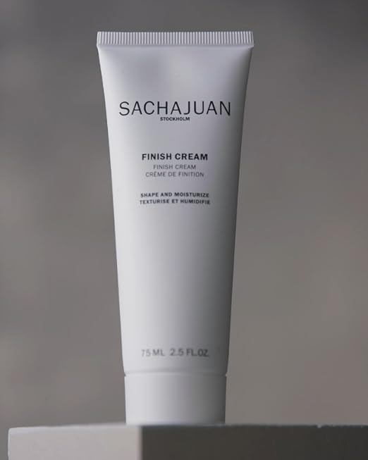 Elefair SachaJuan Finish Cream Shape and Moisture tube, 75 ml, showing the sleek packaging and product label.