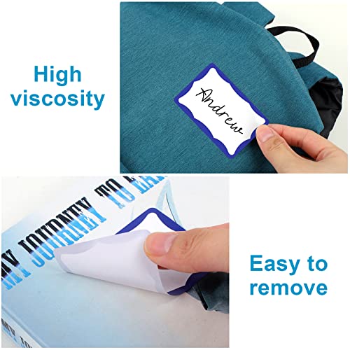 390Pcs Name Tags, 3in x 2in Name Tag Stickers, Name Tags Sticker - Product Imagery