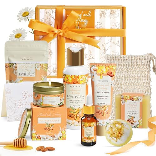 Gifts for Women Birthday Almond Milk Honey Relaxing Home Spa - VKTASIMK Official Imagery - 1