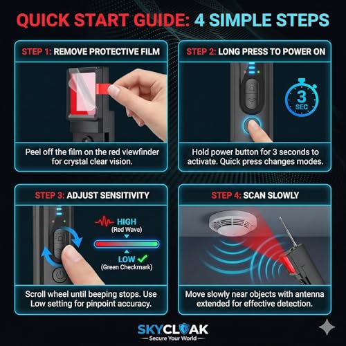 Hidden Camera Detectors – 2026 Portable Hidden Camera Detector & - Product Imagery