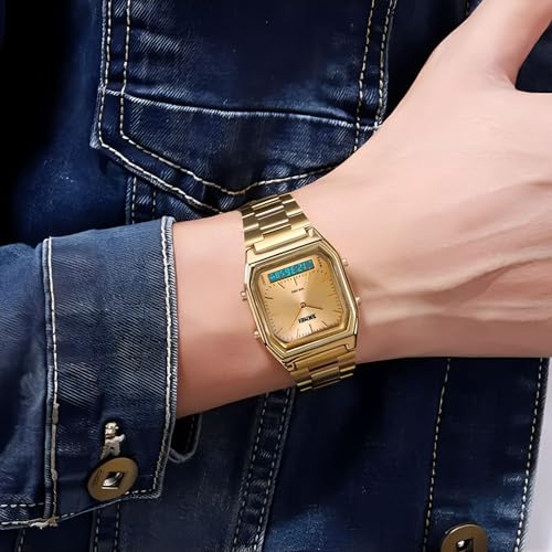 Gosasa Unisex Military Analog Digital Watch, LED Chronograph - Product Imagery