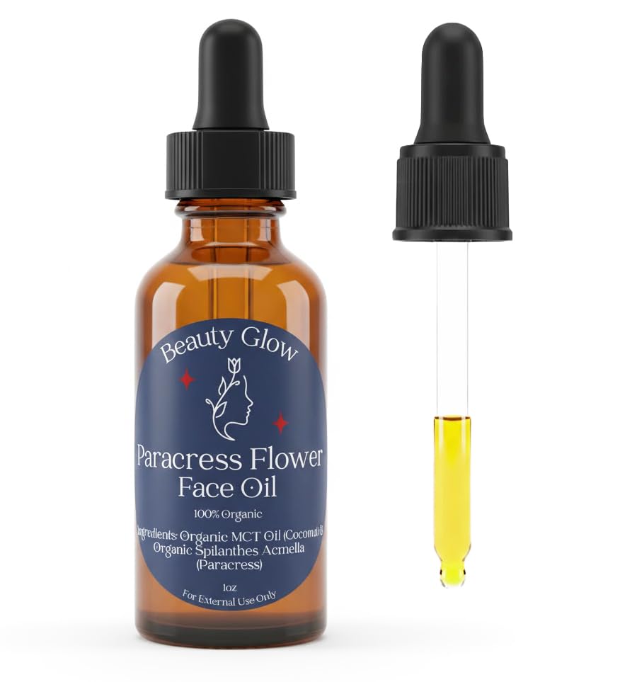 Beauty Glow 100% Organic Paracress Flower Spilanthes Facial Oil Serum for Face - Beauty Glow Official Product View 1