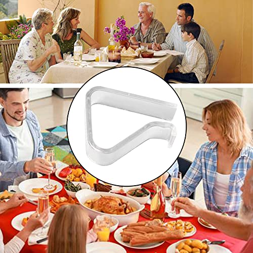 24 Pieces Transparent Clear Tablecloth Clips, Plastic Table - Product Imagery