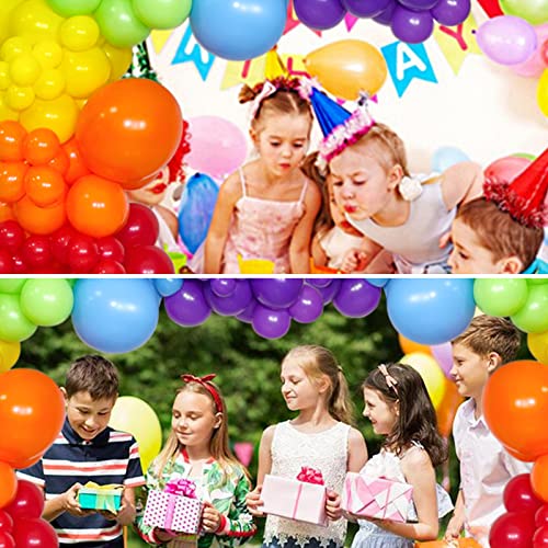 Rainbow Balloon Arch Kit 111Pcs 18 12 5 Inch Latex Colorful - Product Imagery