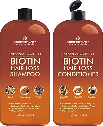 First Botany Hair Growth Shampoo & Conditioner Set with DHT Blockers, Sulfate - Free - First Botany Official Product View 1