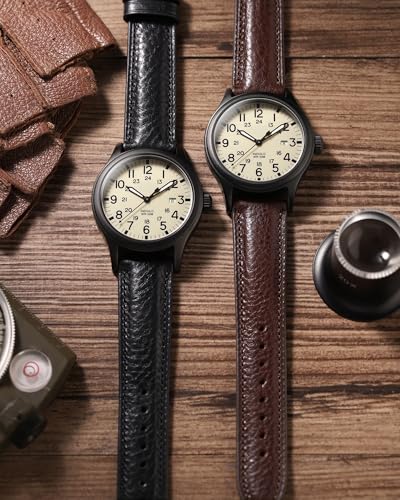 Getalia Italian leather Watch Band Tuscany Natural - Product Imagery