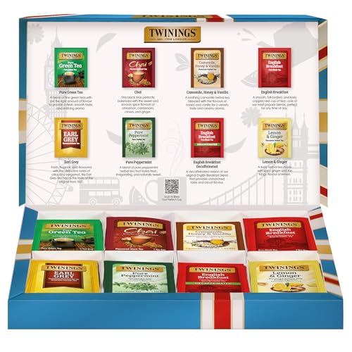 Twinings Classic Tea Collection Gift Box, 48 Tea Bags (1 Pack) - Product Imagery