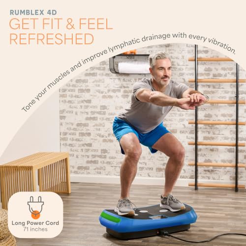 Lifepro Rumblex 4D Curved Vibration Plate Exercise Machine with - Product Imagery