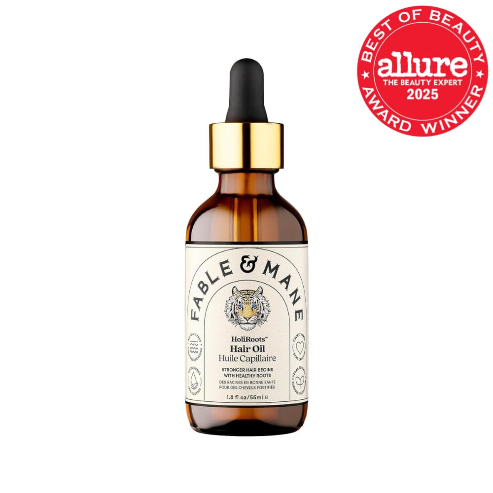 Fable & Mane Fable and Mane Hair Oil - HoliRoots Strengthening Serum for Dama - Fable & Mane Official Product View 3