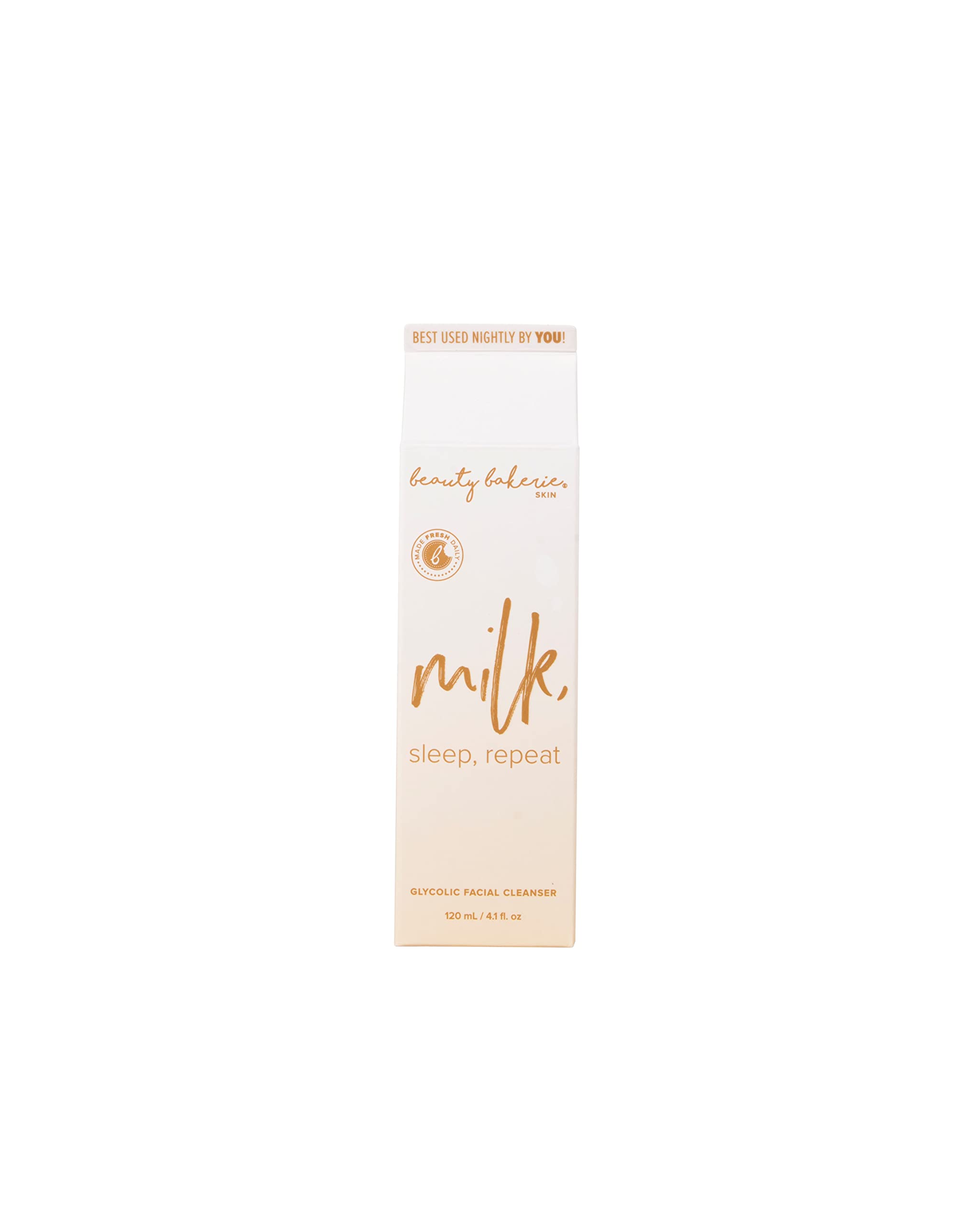 Beauty Bakerie Milk, Sleep, Repeat Glycolic Facial Cleanser, - Beauty Bakerie