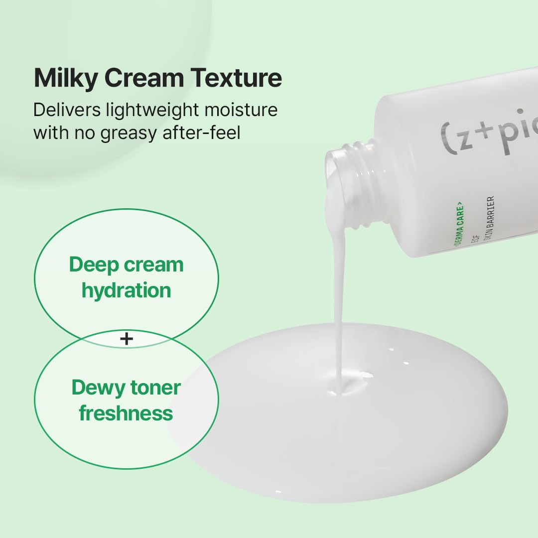 Zipiderm EGF Skin Barrier Cream Toner Korean Milky Toner 5 - Z+piderm Official Imagery - 5