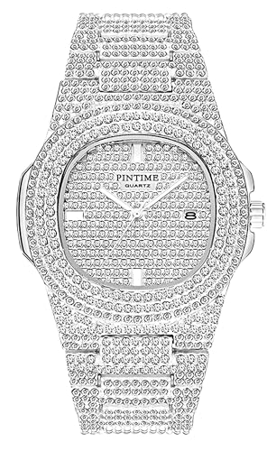 Gosasa Luxury Unisex Crystal Diamond Watches Big Face Women's - Product Imagery