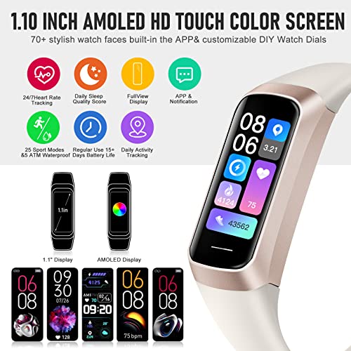 Fitness Tracker with 24/7 Heart Rate, Activity Trackers with - Product Imagery