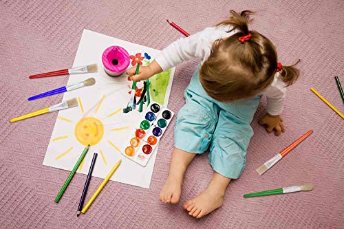 10Pcs Paint Brushes for Kids, Anezus Kids Paint Brushes Toddler - Product Imagery
