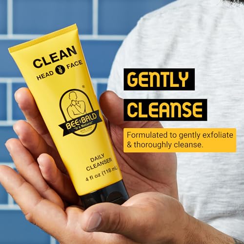 Bee Bald CLEAN Daily Head Care & Scalp Cleanser, Face Wash For - Product Imagery
