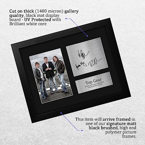 HWC Trading Top Gear Clarkson, May, Hammond Framed Gifts Printed - Product Imagery