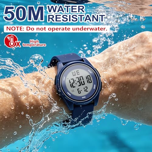 Juboos Digital Watch Men Women 50M Waterproof Sports Military - Product Imagery