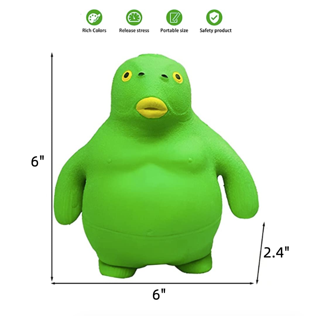 HIPIHOM Green Head Fish Toy, Decompress and Squeeze Stress Toy Figure - View 2