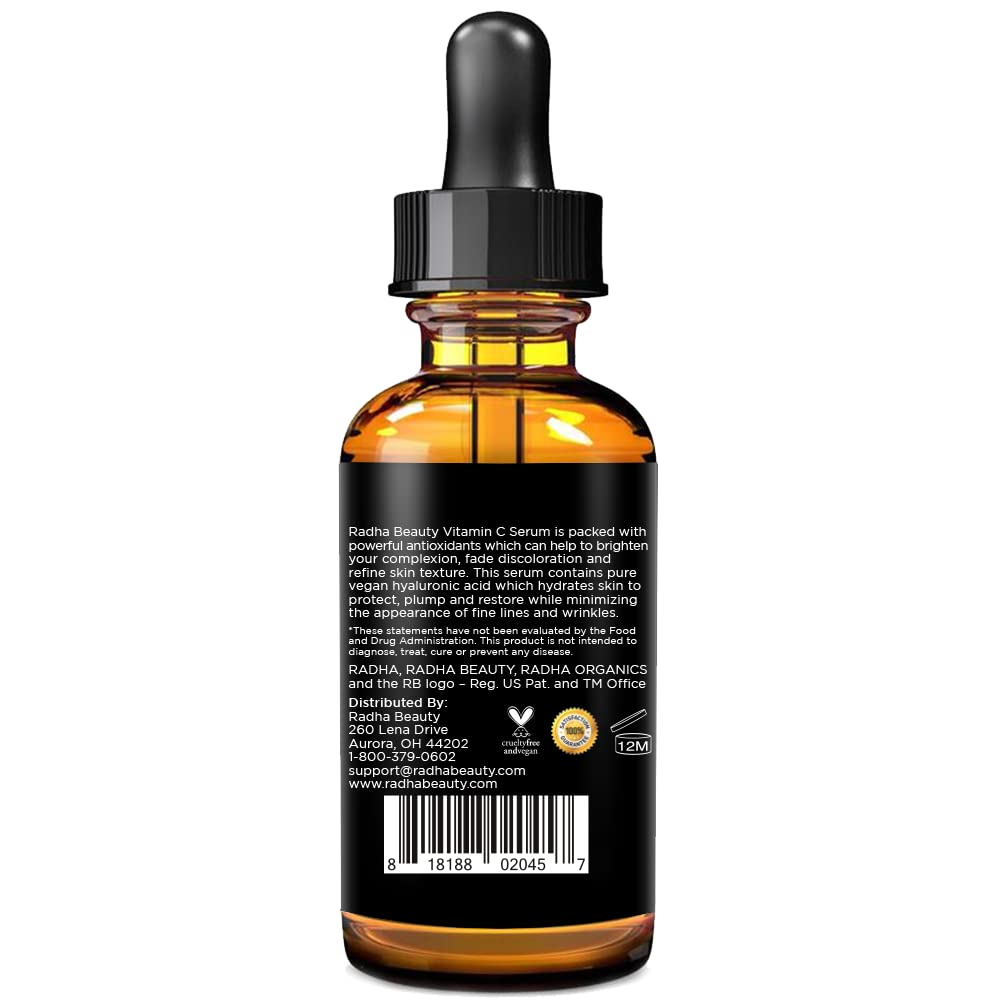 Radha Beauty Natural Vitamin C Serum , Vitamin C, Vitamin E, Hyaluronic Acid - Radha Beauty Official Product View 8