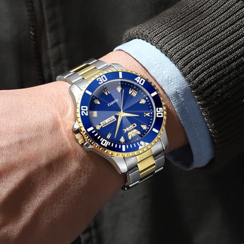 OPK Watches for Men Diamond Roman Analog Mens Watches Waterproof - Product Imagery