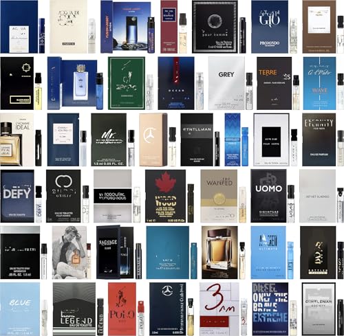 Men's Cologne Top Designer Sample Vial Set x 10 Best Rated - Product Imagery