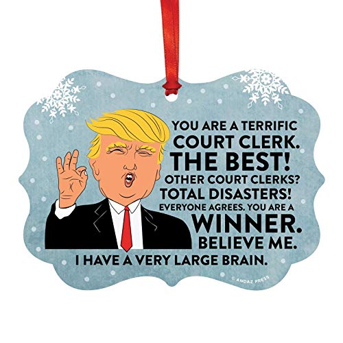 President Donald Trump Fancy Frame Keepsake Christmas Ornament - Product Imagery