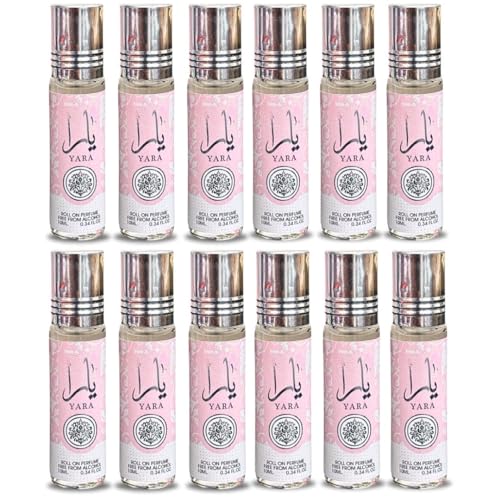 Lattafa Yara Roll-On Perfume Oil - 0.34 Fl Oz (Pack of 12) - Product Imagery