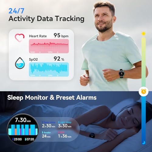 aeac Smart Watch for Men Women, Answer/Make Call, 1.32'' AMOLED - Product Imagery